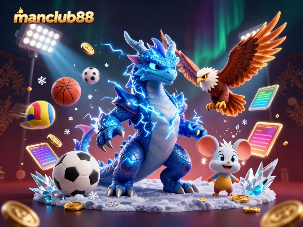 Engage with manclub88 through a thrilling sports betting scene featuring dynamic game elements.