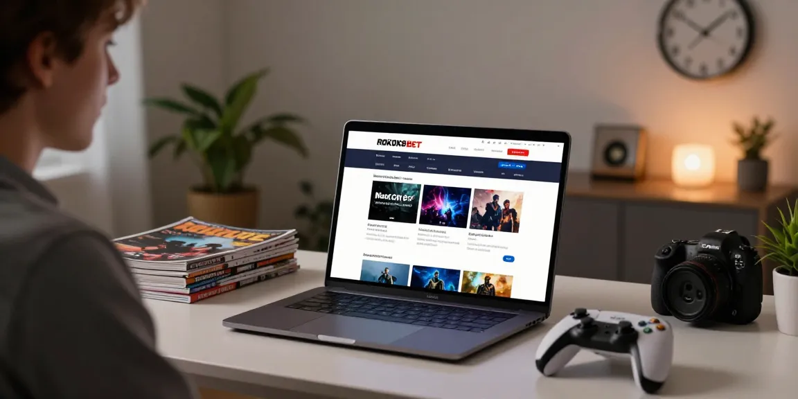 Engaging online gaming information scene with ROKOK88 portal displayed.