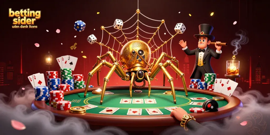 Engage with competitive betting sider uden dansk licens in this dynamic 3D casino scene featuring steampunk elements.