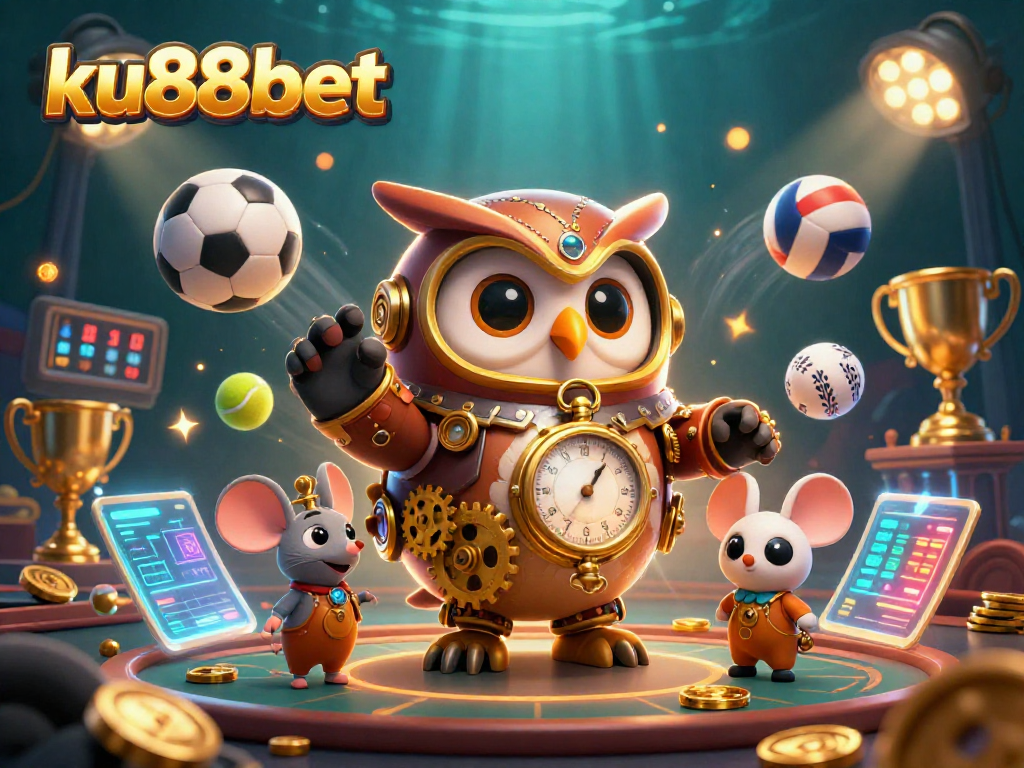 Experience winning strategies at ku88bet with a lively casino adventure illustration