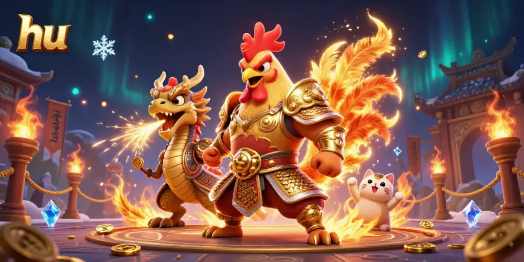 Experience thrilling gameplay at hu's online casino with vibrant characters and dynamic game elements.