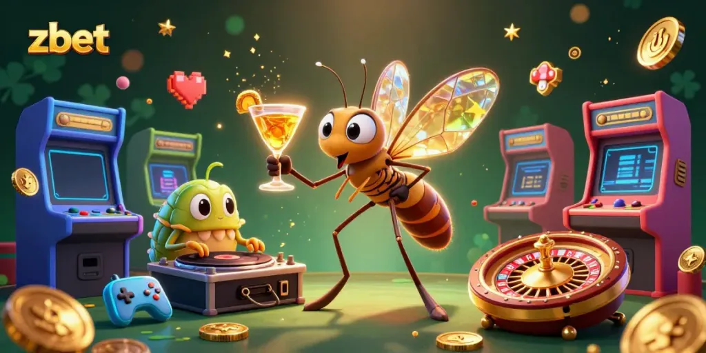 Join the fun with zbet at an exciting online casino featuring colorful 3D gaming elements.