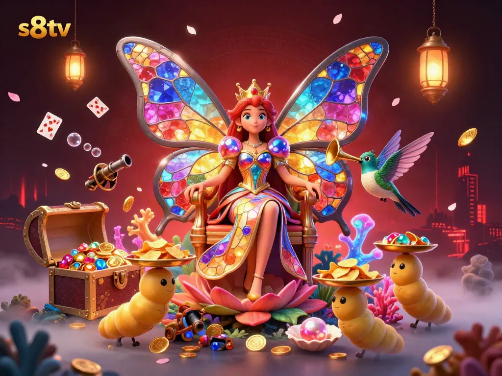 Experience the vibrant world of s8tv with its butterfly queen and magical casino elements, enriching your gameplay adventure.