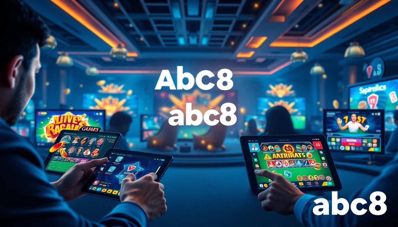 Players enjoying the game abc8 in an immersive, modern online gaming environment.