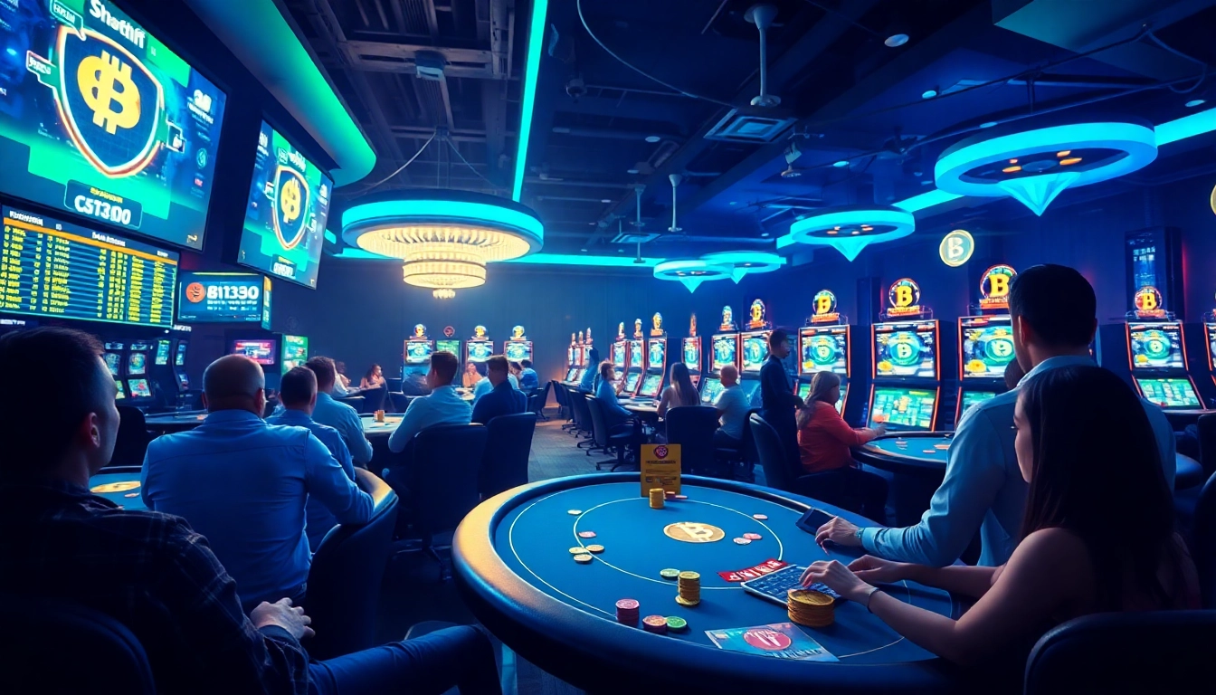 Jouer aux jeux dans les meilleurs Bitcoin casinos, ambiance animée et moderne.