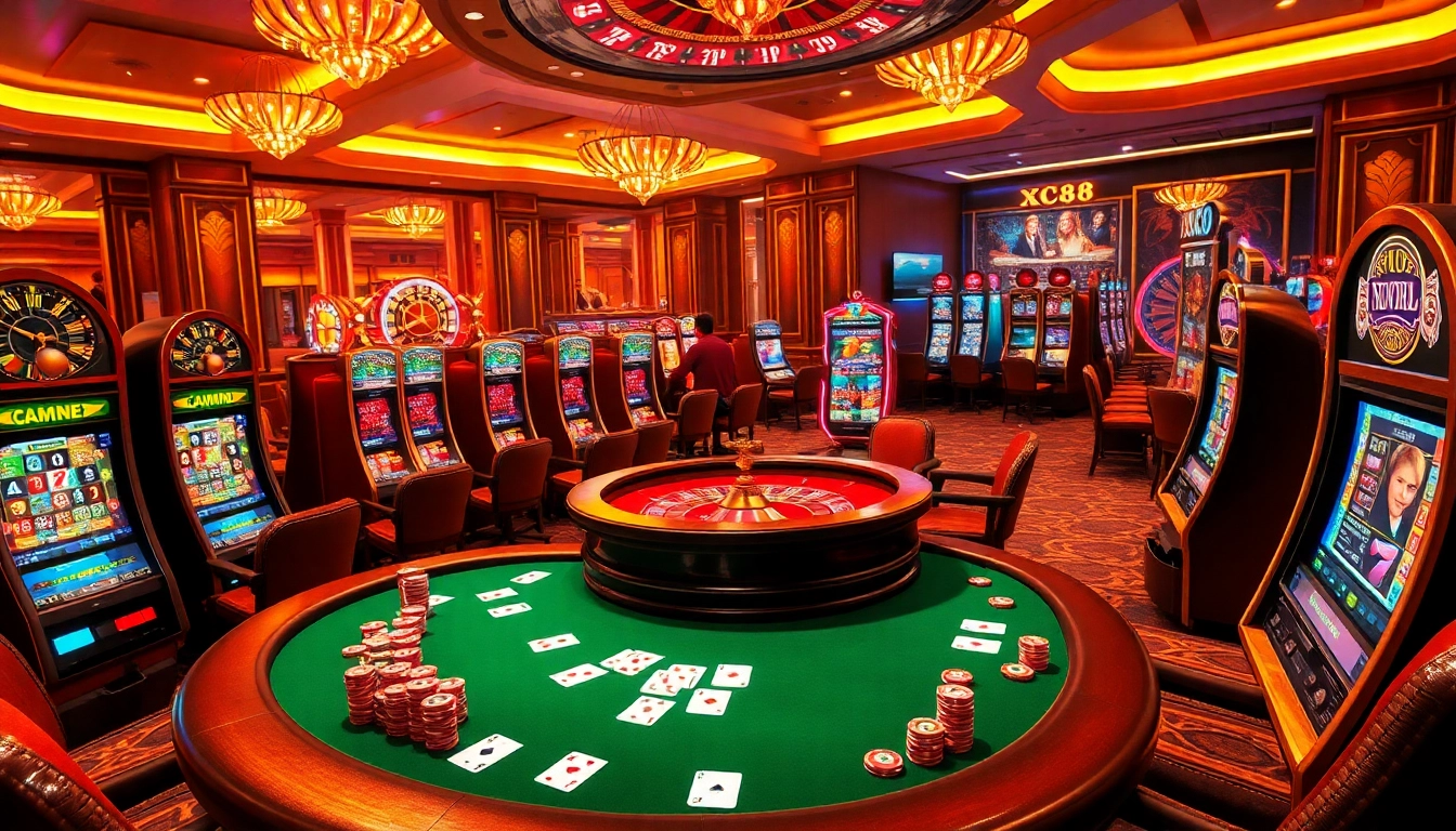 Experience the thrill of gambling at Nhà cái X88 with dynamic casino table games and vibrant slot machines.