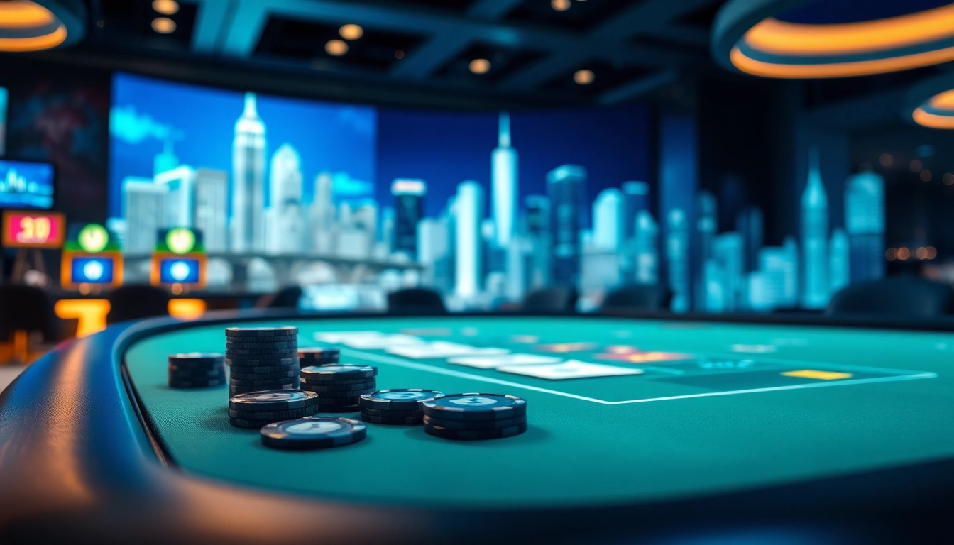 Jouer au casino en ligne crypto avec des jeux dynamiques et une ambiance lumineuse.