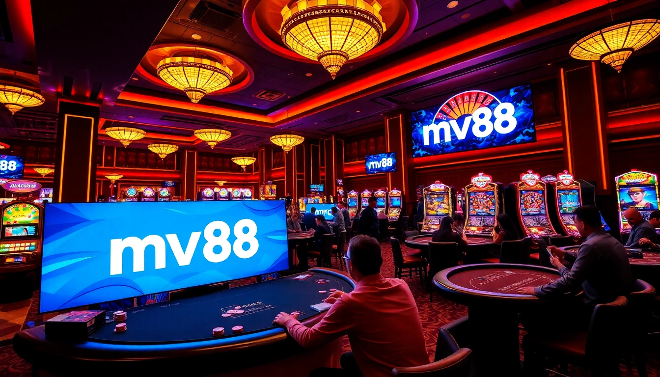 Experience thrilling casino action at mv88, with vibrant games and engaging players.