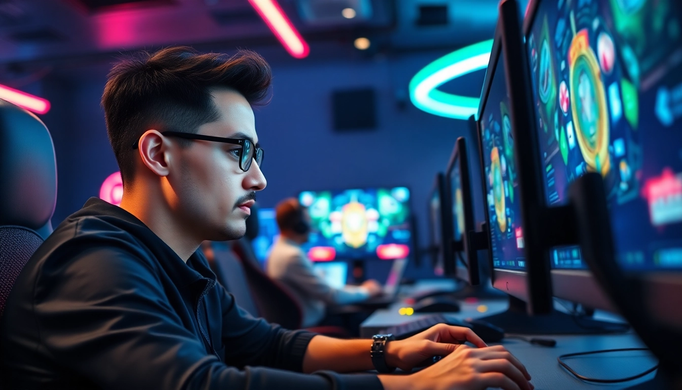Analyse de coinpoker avis sur un joueur concentré dans une ambiance de jeu dynamique. related image