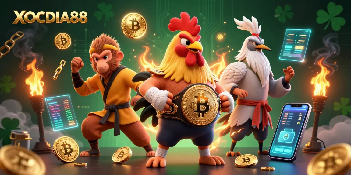 Experience thrilling action at XOCDIA88 with vibrant characters and dazzling cosmic symbols.