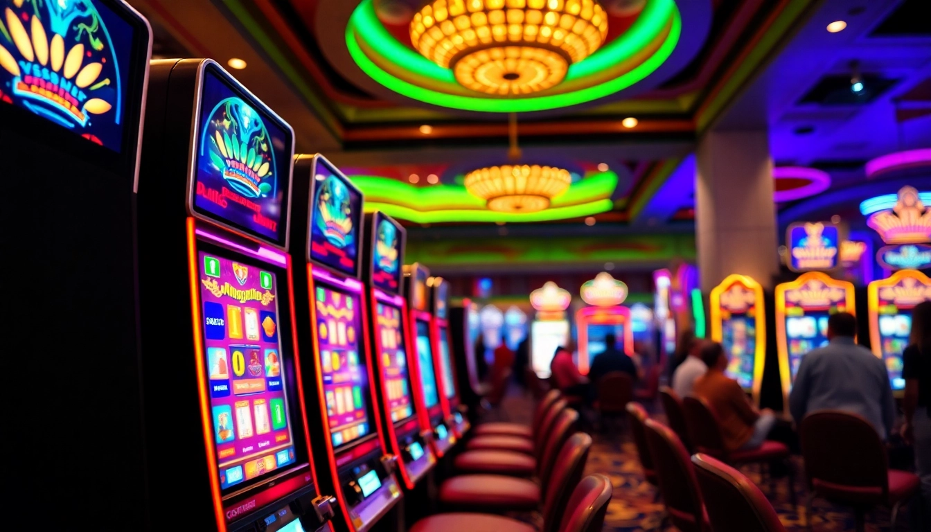 Découvrez le monde des machines à sous casino avec des graphismes éclatants et de l'excitation palpable.