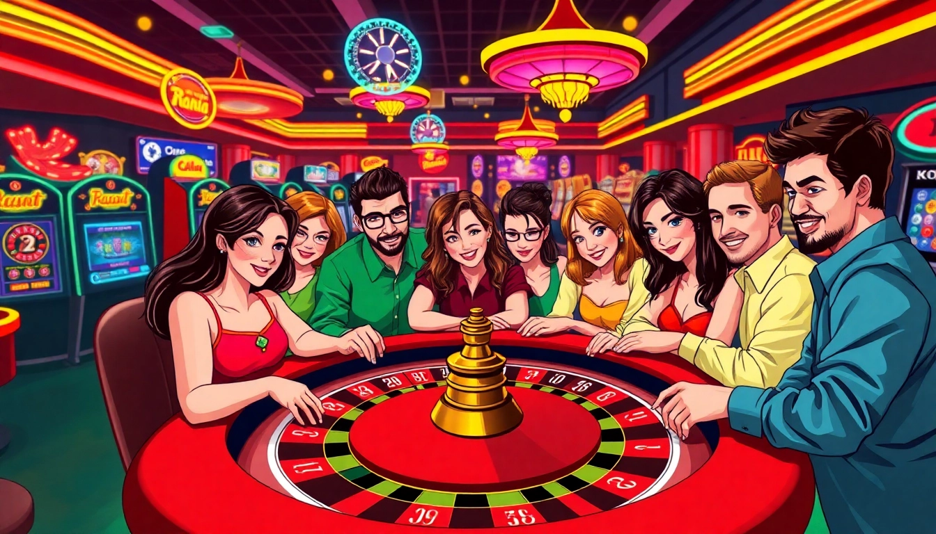 Les joueurs profitent d'une expérience excitante dans un casino en ligne.