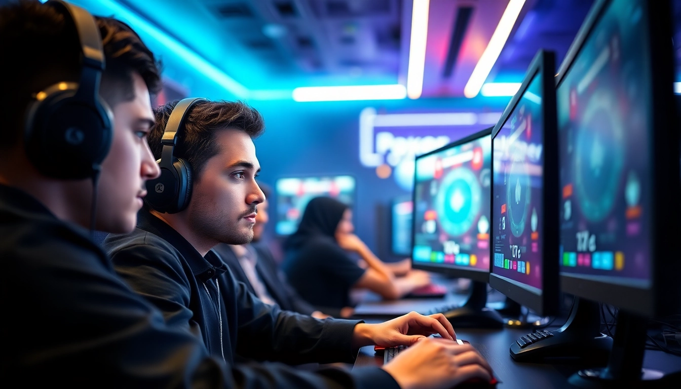 Analyse de coinpoker avis sur un joueur concentré dans une ambiance de jeu dynamique.