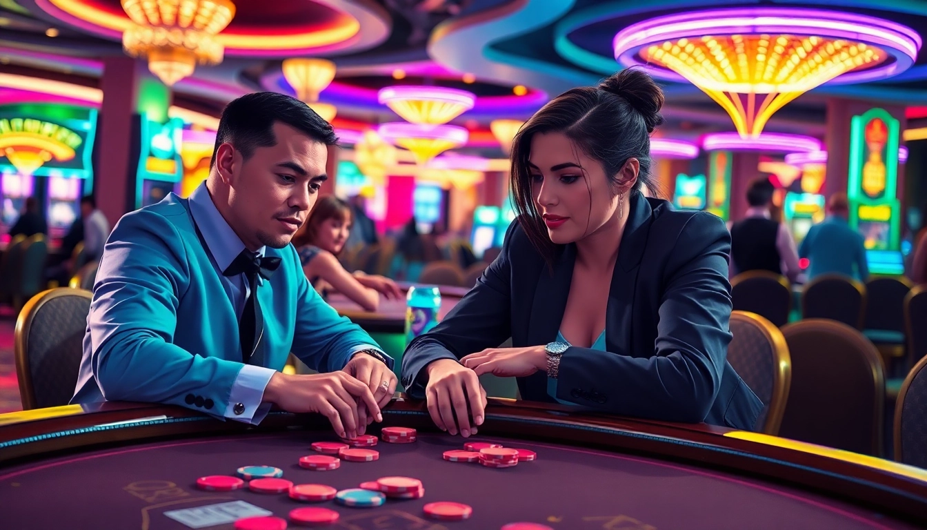 Célébrez l'excitation du casino sans kyc avec des joueurs engagés autour d'une table de jeu. related image