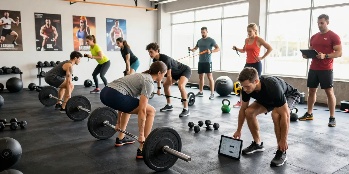 Exercice au Steroide Boutique avec des individus effectuant des entraînements de musculation et de la motivation collective.
