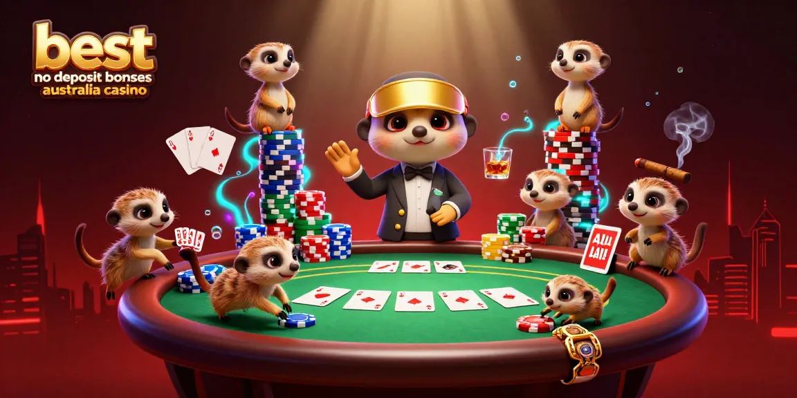 Engage with the best no deposit bonuses Australia casino scene, featuring clever meerkats at play.