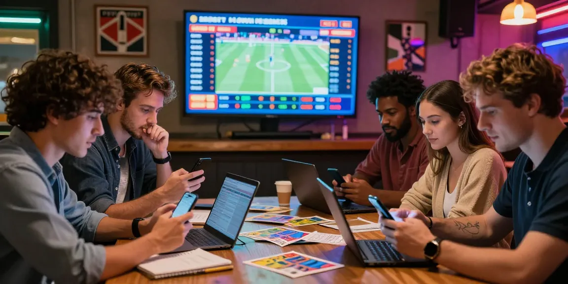 Scène de parieurs dans un bar sportif, affichant bookmaker sans limite de mise et ambiance énergique.