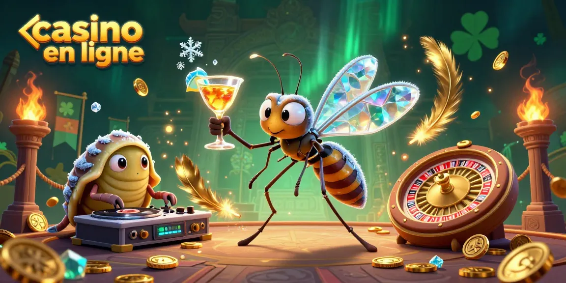 Casino en ligne vivant avec des personnages fascinants dans une illustration 3D intense.