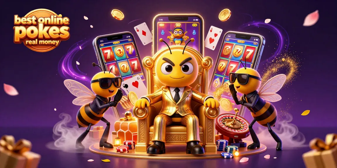 Experience the thrill of best online pokies real money in a vibrant 3D casino scene with characters and game features.