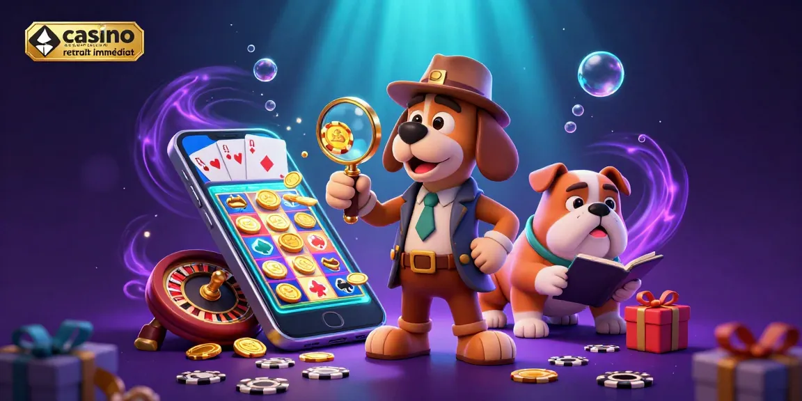 Analysez la scène captivante de casino en ligne retrait immédiat avec des personnages détaillés et des jeux de hasard éclatants.