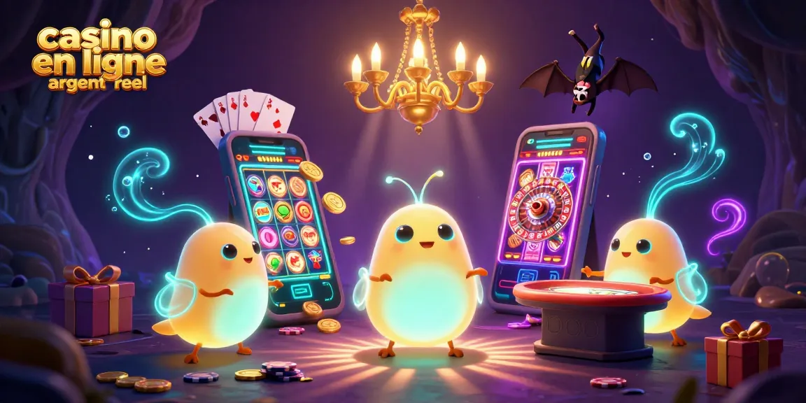 Gagnez avec des jeux de casino en ligne argent réel dans un décor lumineux et vibrant.