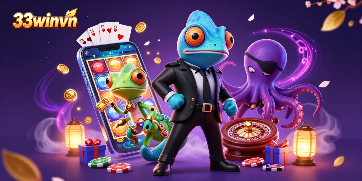 Experience thrilling games at 33winvn with vibrant slot action and engaging characters.