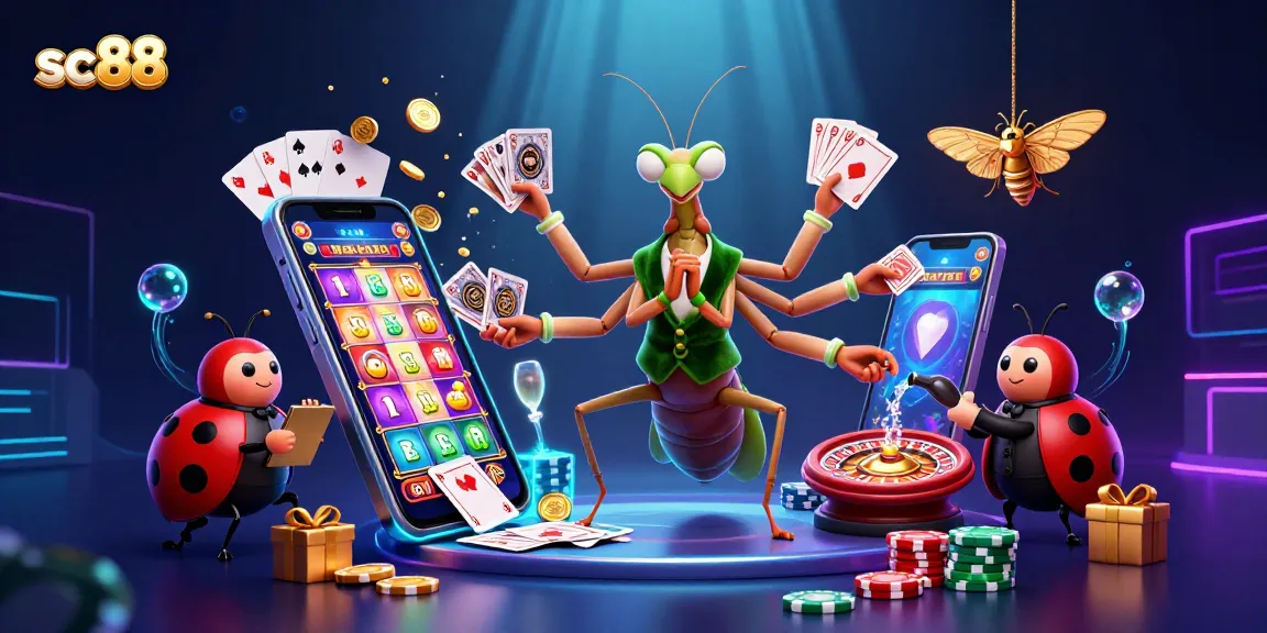 Experience thrilling Las Vegas-style gaming at sc88 with vibrant 3D casino characters and exciting slot games.
