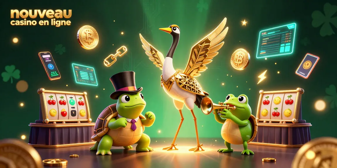 Plongez dans l'univers du nouveau casino en ligne avec des scènes de jeux éblouissantes et des personnages colorés.